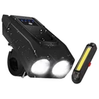 Kép 10/10 - Kerékpár lámpa készlet LED, első és hátsó, csengő