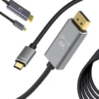 Kép 2/10 - Kábel displayport 1.4, USB Type-c 1,8m