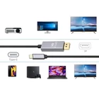Kép 5/10 - Kábel displayport 1.4, USB Type-c 1,8m