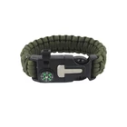 Kép 3/10 - Túlélő karkötő, 5 az 1-ben, zöld