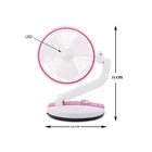 Kép 6/6 - Vezeték nélküli ventilátor, rózsaszín