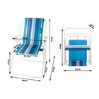 Kép 7/10 - Összecsukható kemping szék, csíkos