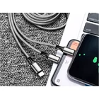 Kép 8/8 - 3az1-ben USB kábel, 1,2m ezüst