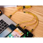 Kép 4/8 - 3az1-ben USB kábel, 1,2m arany