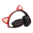 Kép 10/10 - Vezeték nélküli Bluetooth fejhallgató cicafülekkel, piros