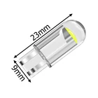 Kép 2/10 - T10 LED autóizzó fehér színben, W5W foglalattal, 2 db