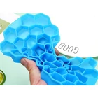 Kép 2/8 - Hatszögletű szilikon jégkockaforma, 37 db