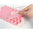 Kép 3/8 - Hatszögletű szilikon jégkockaforma, 37 db