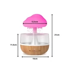 Kép 7/7 - Felhő formájú párásító illatosító funkcióval, színes éjjeli fénnyel