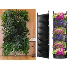 Kép 2/10 - Függőleges, 7 zsebes filc növénykaspó