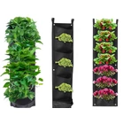 Kép 4/10 - Függőleges, 7 zsebes filc növénykaspó