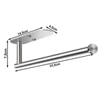 Kép 2/10 - Konyhai papírtörlő tartó öntapadós vagy csavaros rögzítéssel