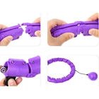 Kép 6/7 - Súlyozott, edzéstámogató hulahopp karika, lila