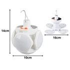 Kép 4/6 - Napelemes, kihajtható LED kempinglámpa akasztóval