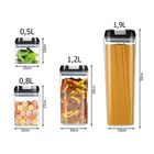 Kép 2/13 - Konyhai élelmiszer-tároló edény készlet, 5 db