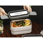 Kép 5/10 - Kétszintes éthordó evőeszközökkel, 1.4 L, fehér