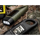 Kép 7/10 - 3 LED-es dinamós zseblámpa kiegészítő napelemmel, zöld