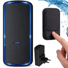 Kép 1/8 - Vezeték nélküli, kinetikus működésű csengő, 130 méter, fekete