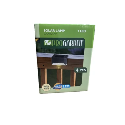 Napelemes kerti kerítés lámpa szett – 4 db-os 