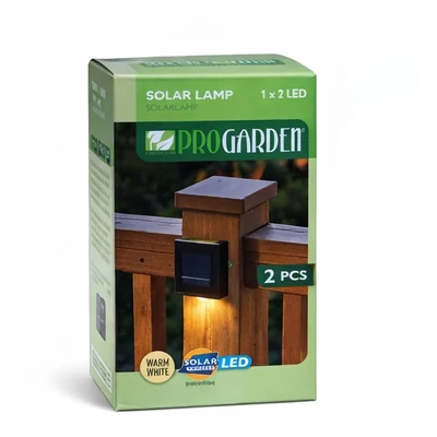 PROGARDEN napelemes falilámpa szett – 2 db-os