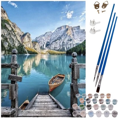 Számfestő fa rámával, Kanada - 40x50