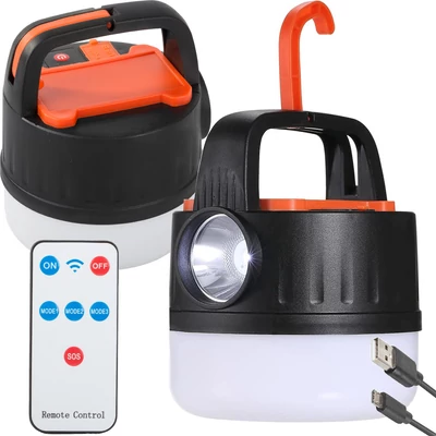 Kempinglámpa LED, távirányítóval