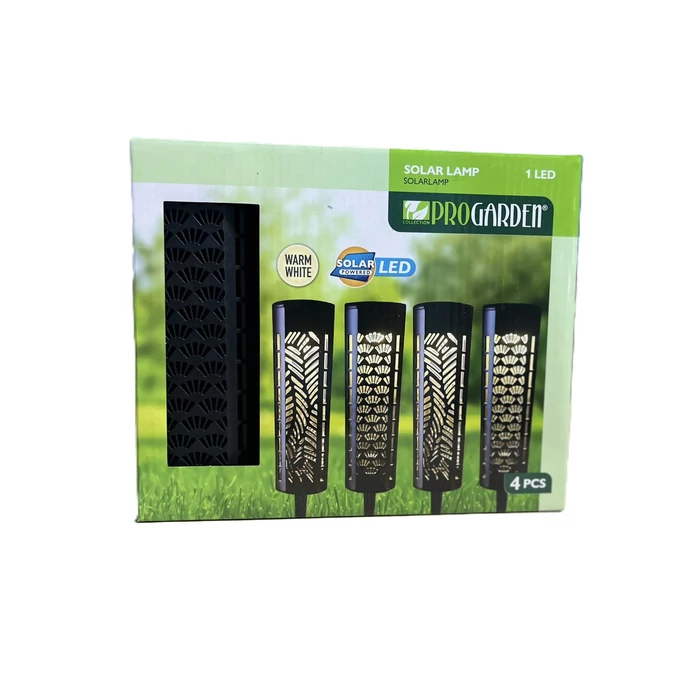 Leszúrható napelemes kerti lámpa szett – 4 db