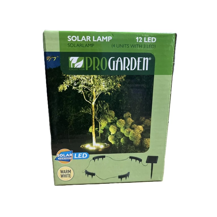 Napelemes fa- és kerti világítás – 4 db, 12 LED