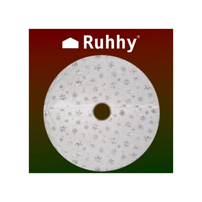 Ruhhy karácsonyfa alátét hópelyhes 90 cm 