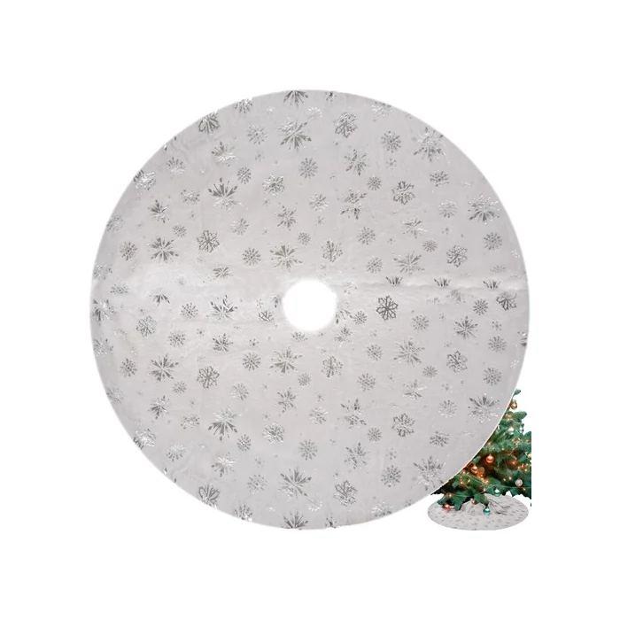Ruhhy karácsonyfa alátét hópelyhes 90 cm 