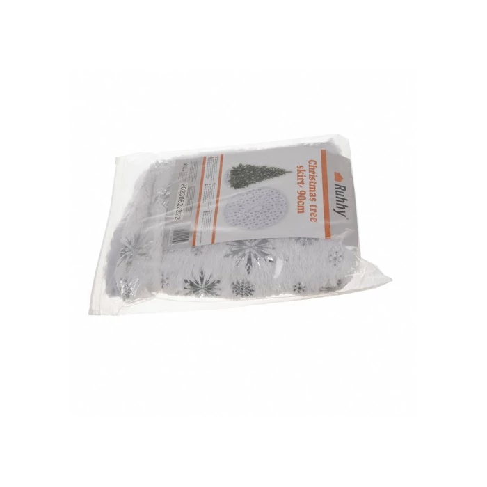 Ruhhy karácsonyfa alátét hópelyhes 90 cm 