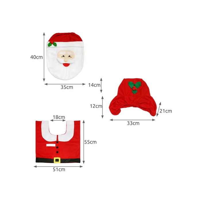 Ruhhy karácsonyi fürdőszoba szőnyeg szett 