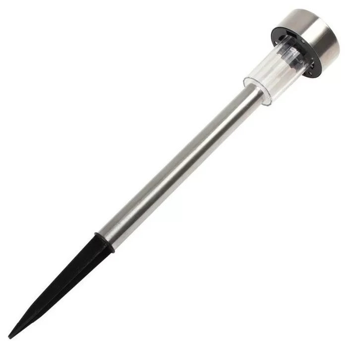 Inox napelemes kerti lámpa