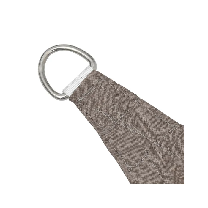 Háromszög alakú napvitorla 3,6 X 3,6 X 3,6 m homok színben