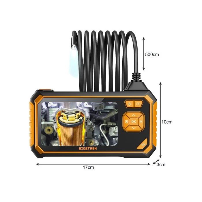 5 méteres endoszkóp kamera kijelzővel