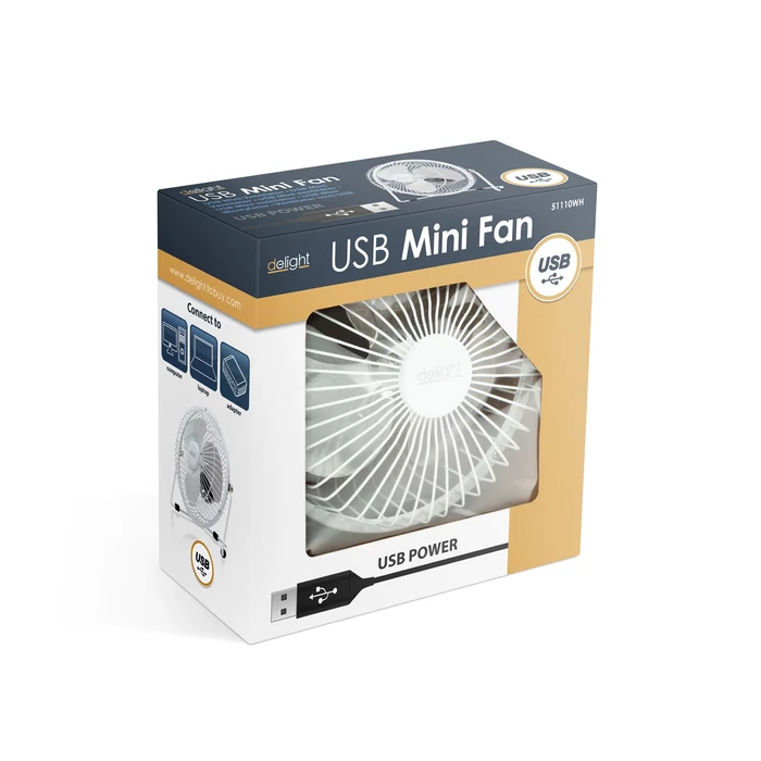 USB Mini Ventilátor (fehér)