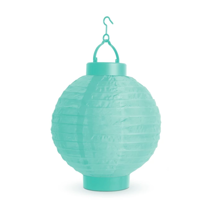 Napelemes lampion (színes, hidegfehér LED, 21 cm)