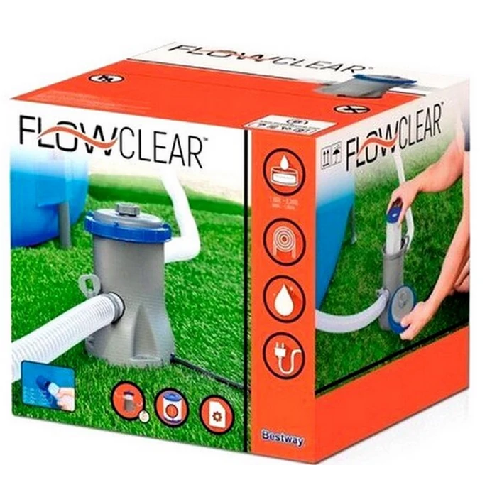 BESTWAY Flowclear 58381-medence vízforgató szűrővel