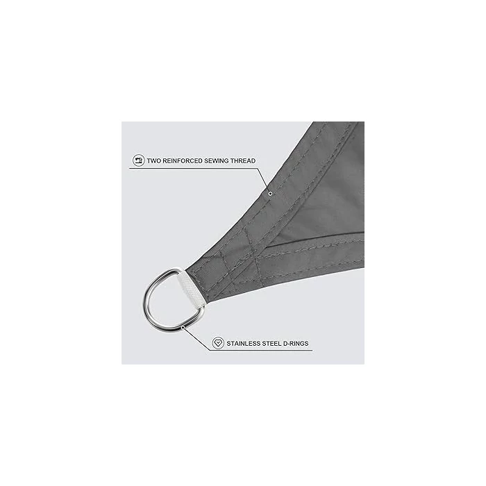 Prémium napvitorla (sötétszürke, 3,6 x 3,6 x 3,6 méteres)