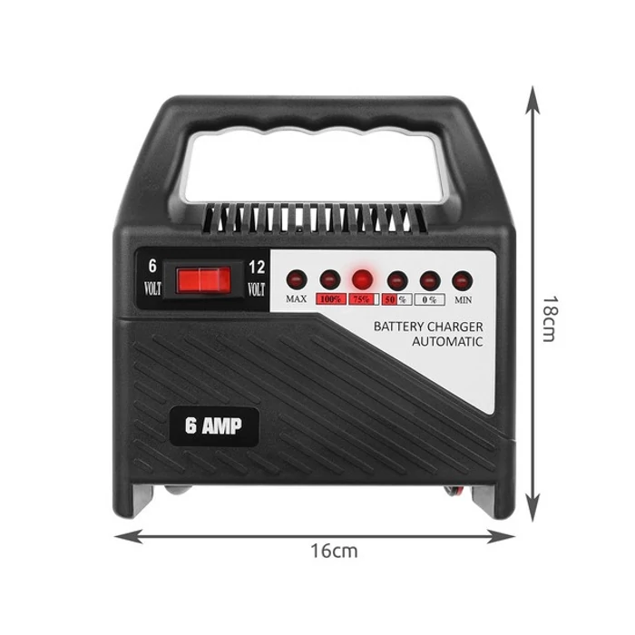 Akkumulátor töltő 12V 6A