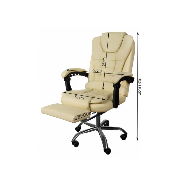 Irodai szék lábtartóval 