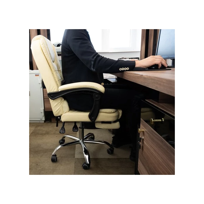 Irodai szék lábtartóval 