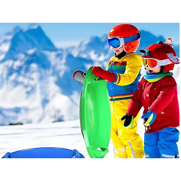 Műanyag hószán, popsicsúszka fogantyúval