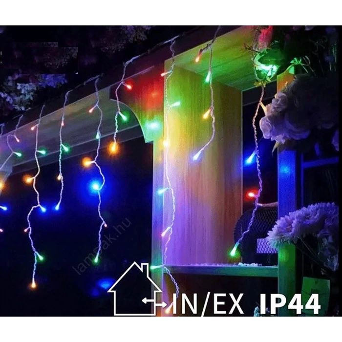 172 LED-es RGB távirányítós kerti fényfüzér hullámzással, fényeffektusokkal