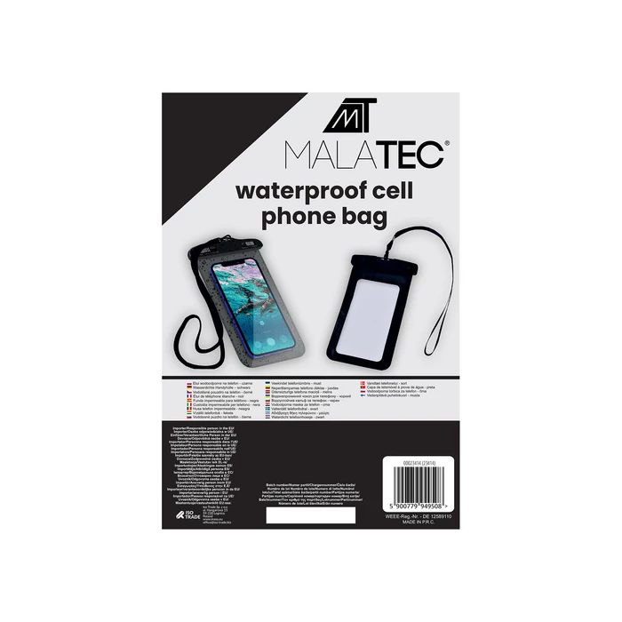 Vízálló telefontok - fekete