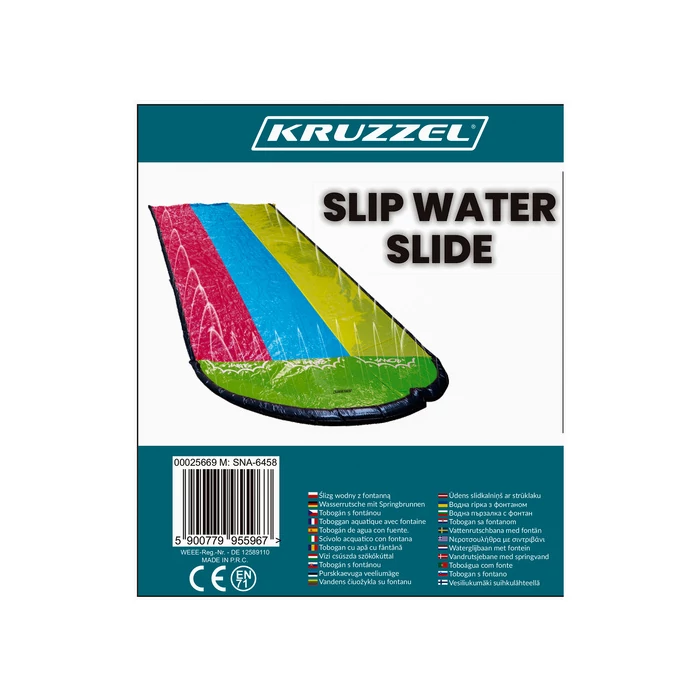 Vízi csúszda szökőkúttal