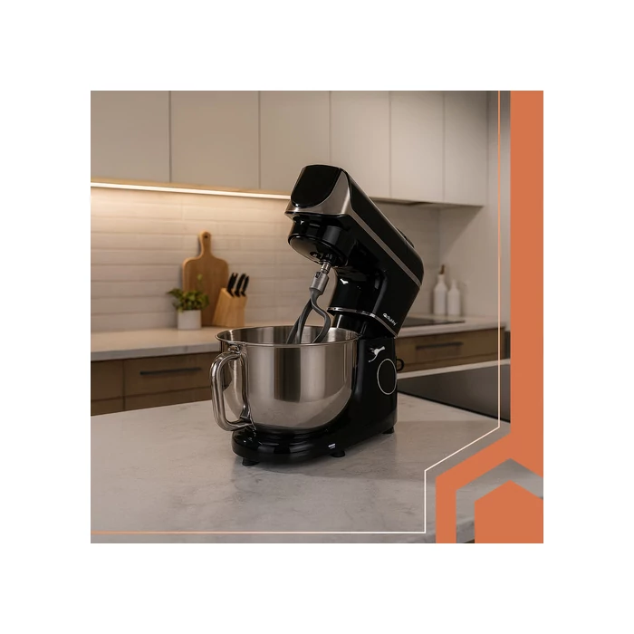 Konyhai robotgép fűtött tállal és mérleggel