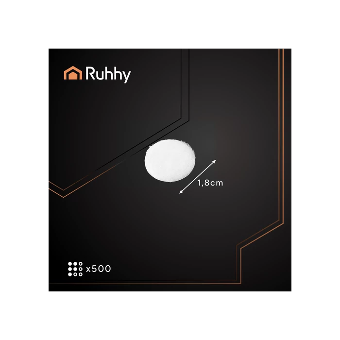 Kerek Öntapadós Tépőzár 18mm