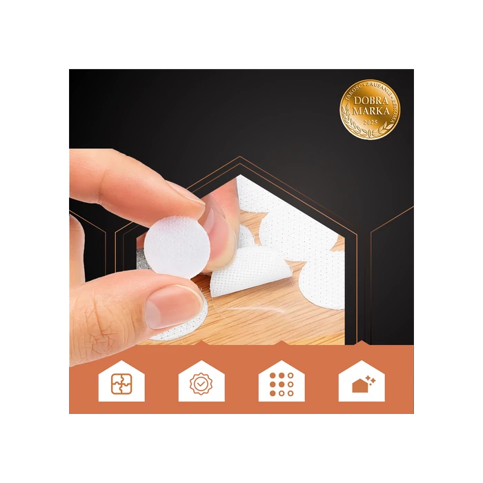 Kerek Öntapadós Tépőzár 18mm