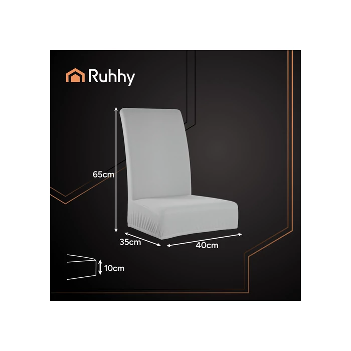 Ruhhy Székhuzat - 6 db világosszürke